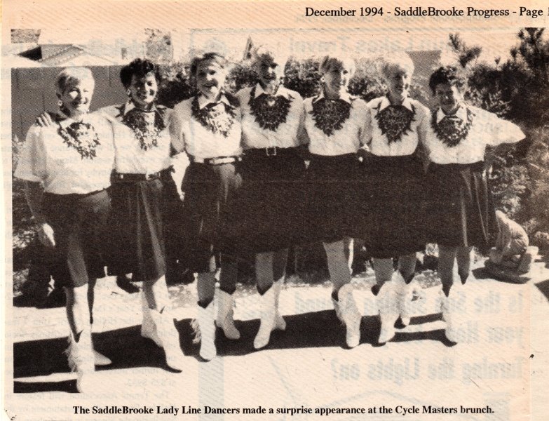 Article - Dec 1994 - SB Lady Line Dancers preform at brunch